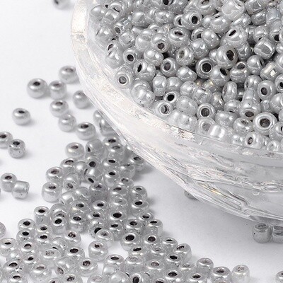 Seed Bead - Opaque Dark Gray 8/0