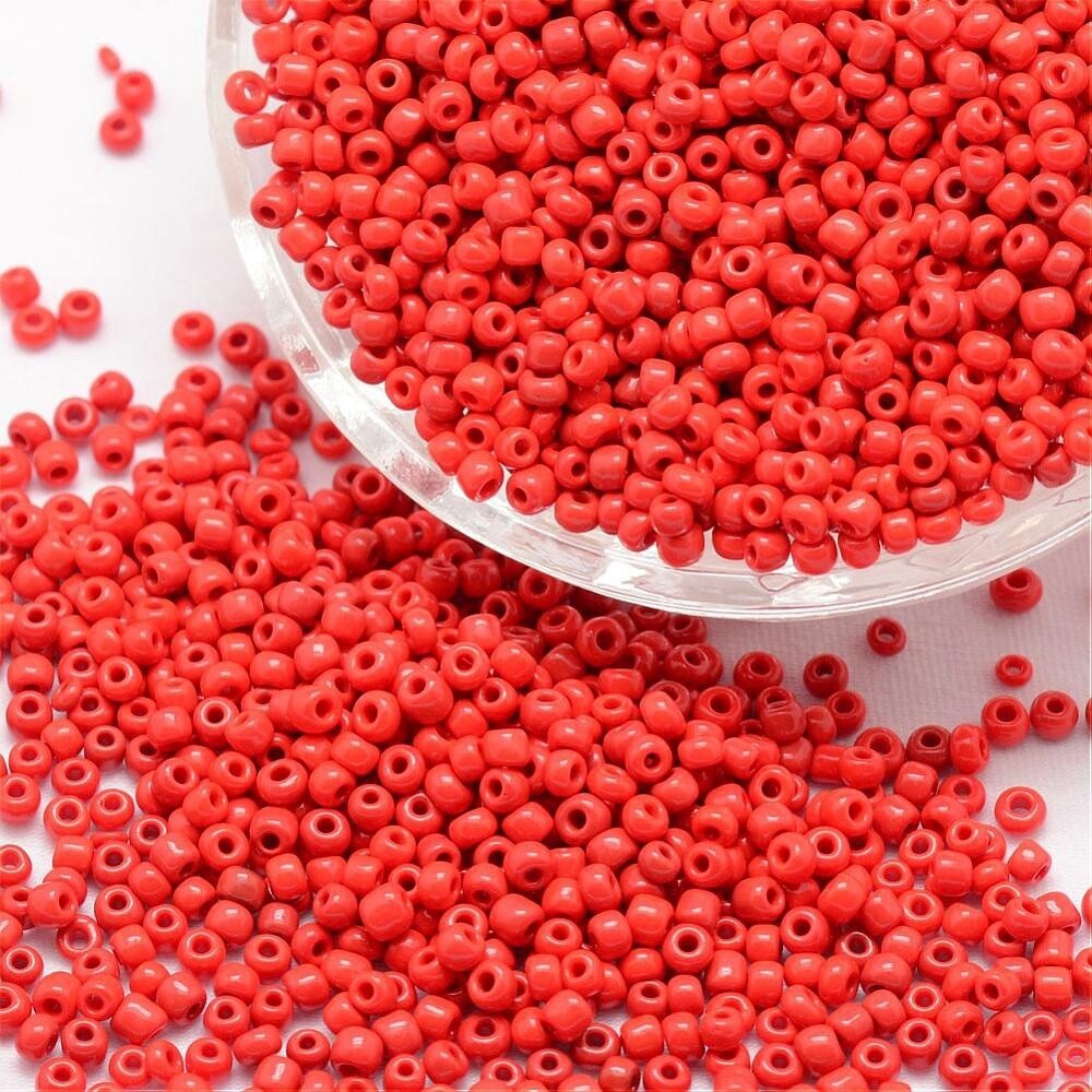 Seed Bead - Opaque Red 8/0