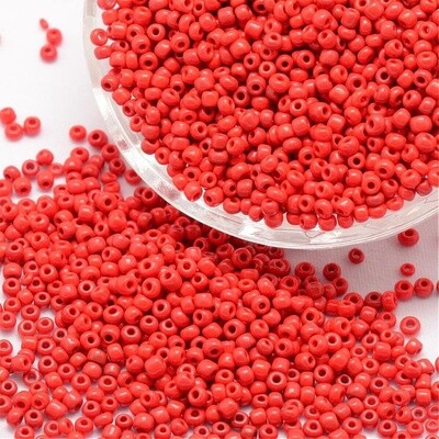 Seed Bead - Opaque Red 8/0