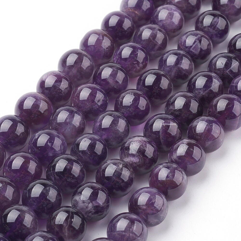 Amethyst Rounds - 12mm
