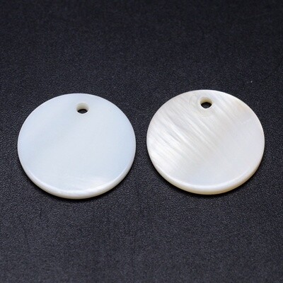 Mother of Pearl Flat Round - 20x2mm