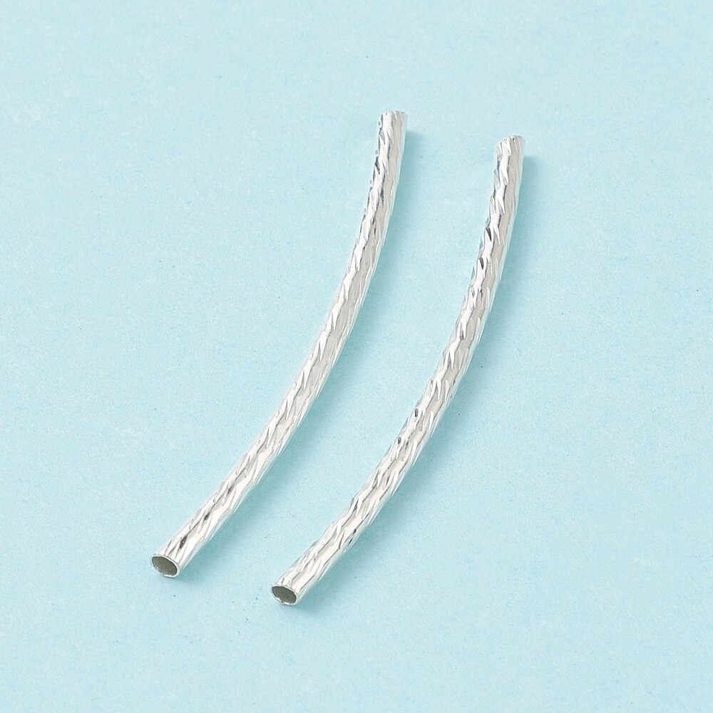 Metal Bugle Etched - Silver 35mm