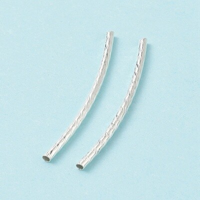 Metal Bugle Etched - Silver 35mm