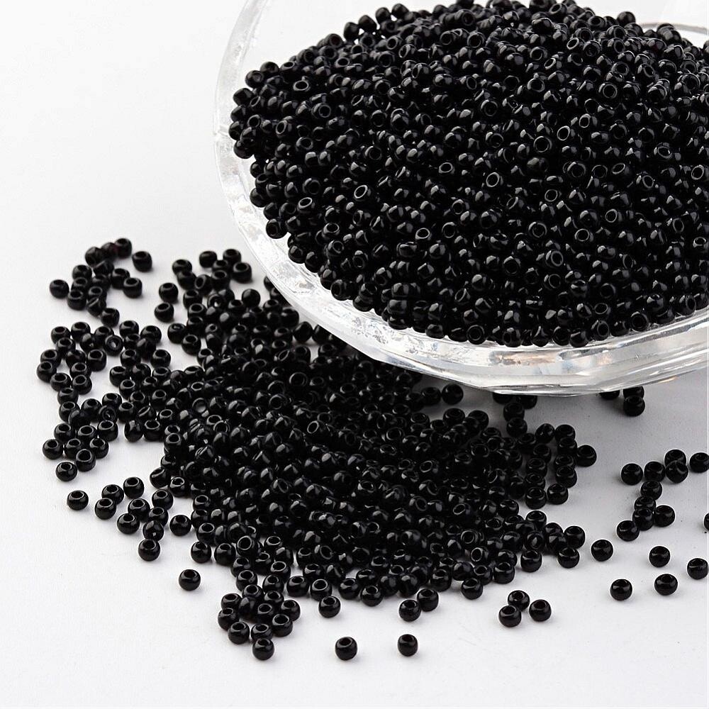 Seed Bead - Opaque Black 11/0