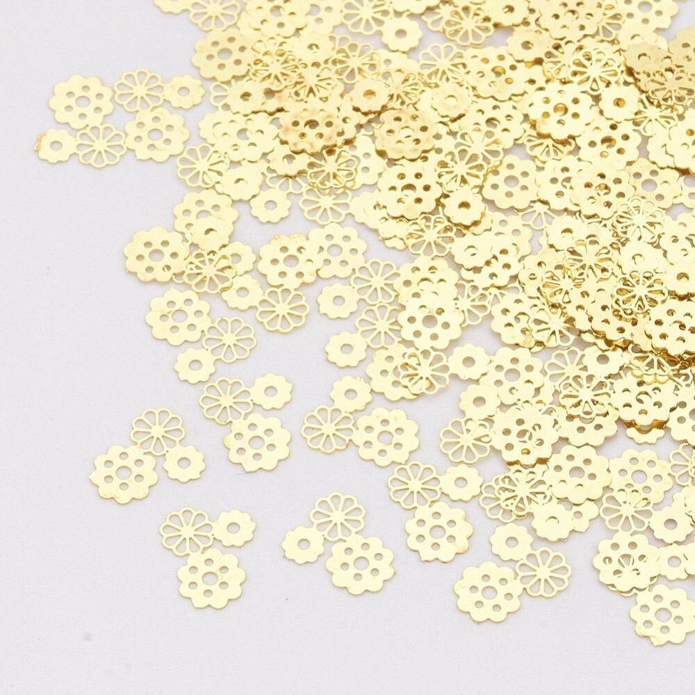 Flower Embellishments - Gold 5x6mm