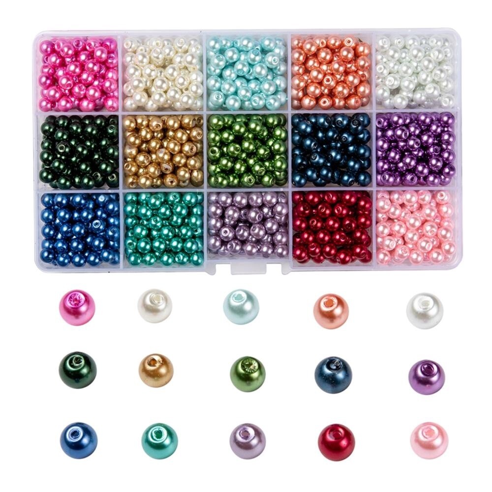 Swiftie Bead - Glass Based Pearl Mix 6-7mm