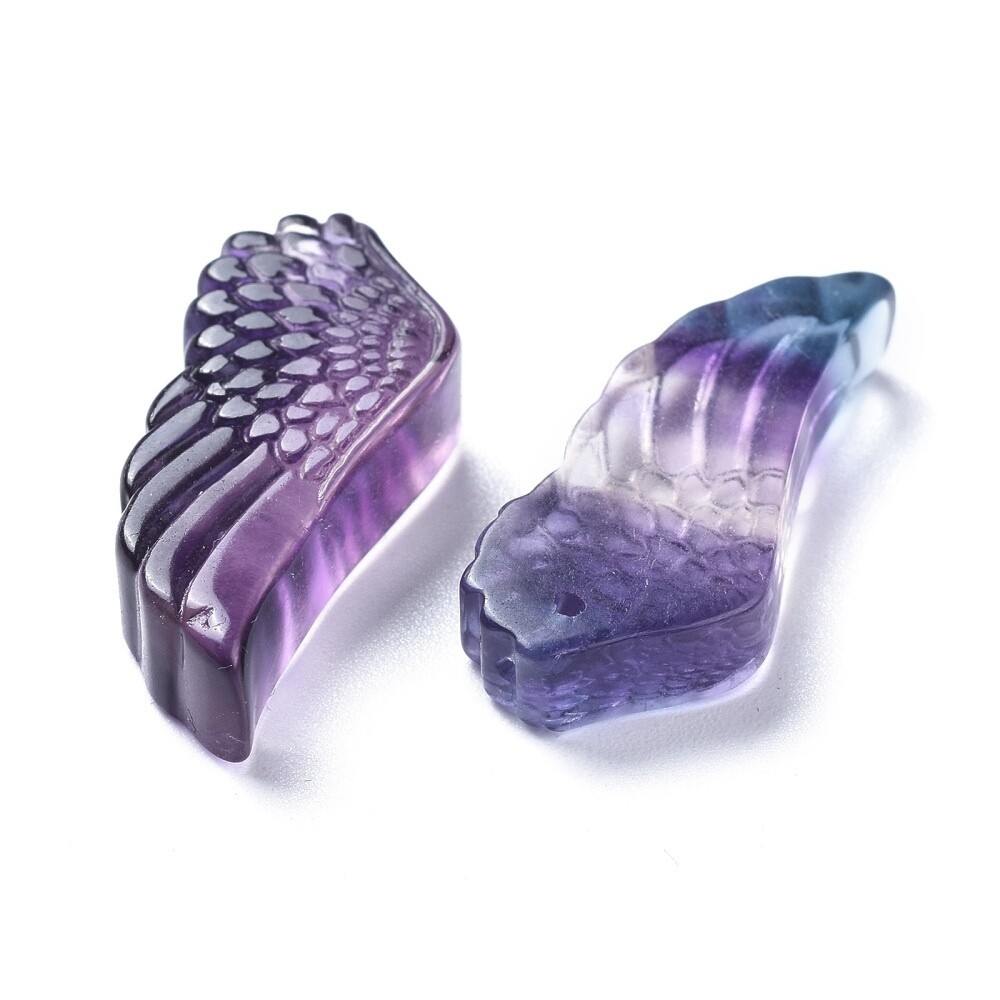 Fluorite Wing - 31x14mm