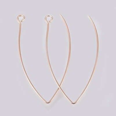 Deep V Hook - 304 SS Rose Gold 41x22mm (Pair)