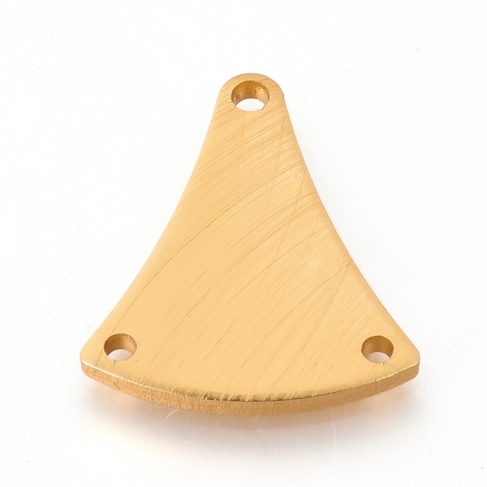 Chandelier Earring - Golden Triangle 2 Drop 29x24.5mm (Pair)