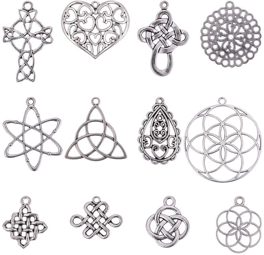 Celtic Charms - Large Mix Silver