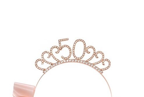 Rose Gold 50 Tiara