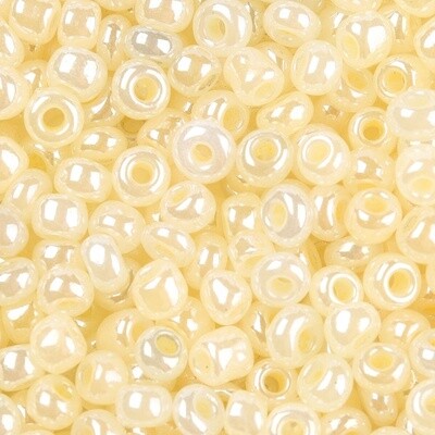 Seed Bead - Opaque Lemon Chiffon Lustre 8 /0