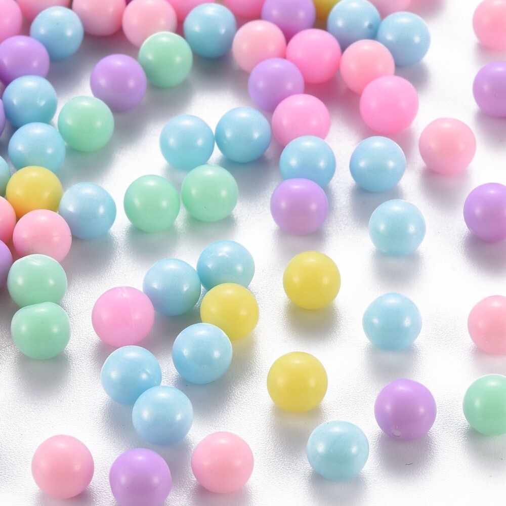 Wrong Beads Sent - 6mm Acrylic x 390 Pieces NO HOLE