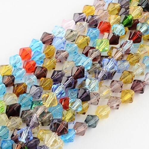 Bicone - Earth Mix 4mm