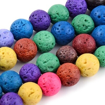 Lava Bead - Coloured 10mm