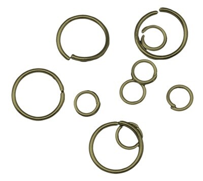 Antique Bronze Jump Ring - 4-8mm
