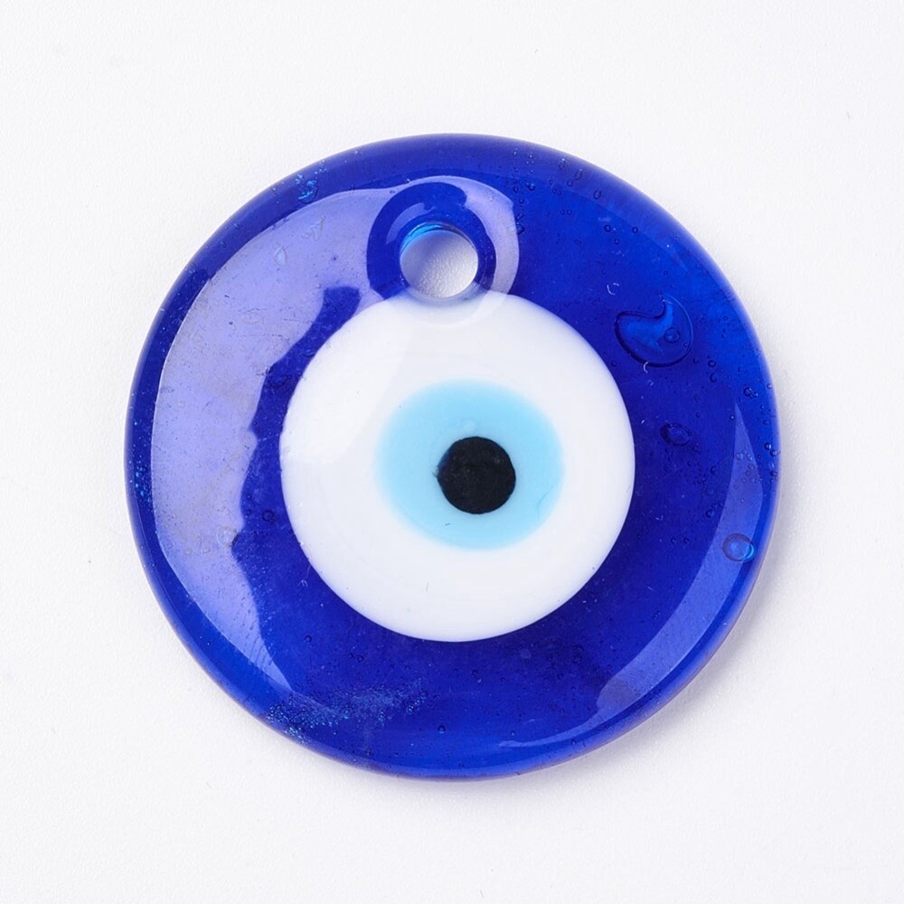 Large Evil Eye Lampwork Necklace