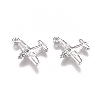 304 SS Plane Charm - 19x15mm