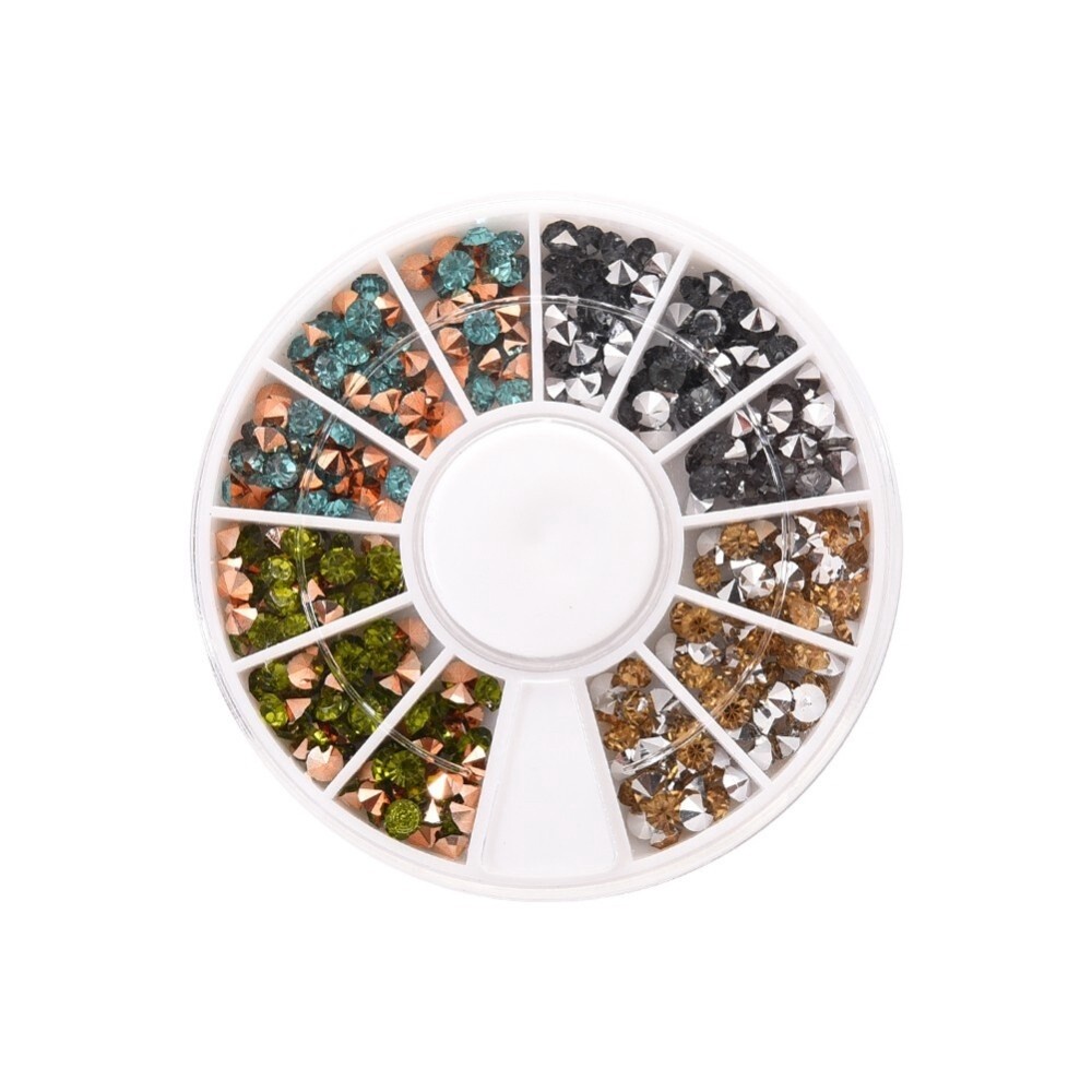 Point Back Rhinestone - Mixed 3mm