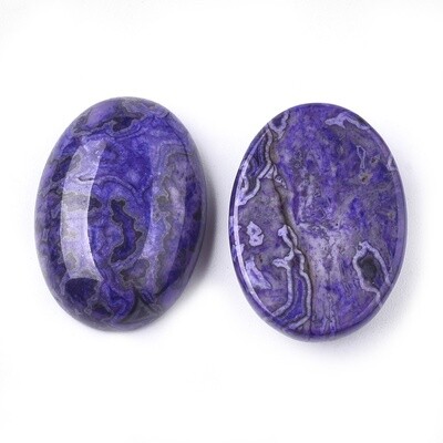 Purple Ripple Jasper Cabochon - 25x18mm