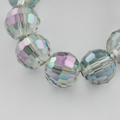 Faceted Round - Medium Orchid 8mm