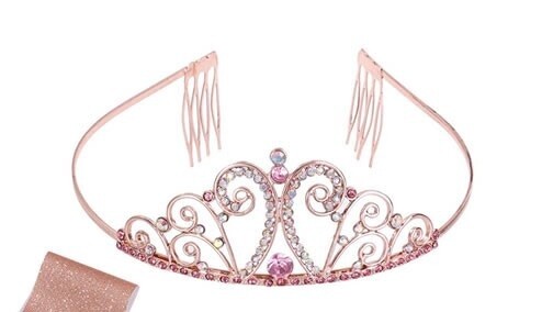 Rose Gold Birthday Girl Tiara (Combs)