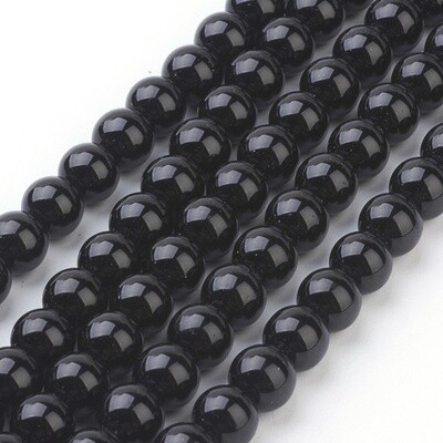 Synthetic Black Stone - 8mm