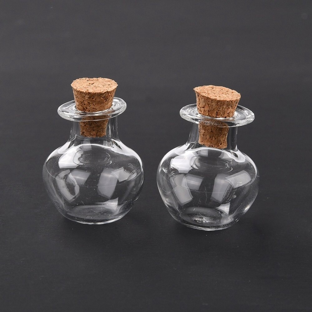 Wishing Bottle - Squat Round 18x21mm