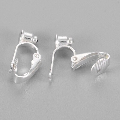 Clip On Stud Conversion - Silver 6x19mm (Pair)