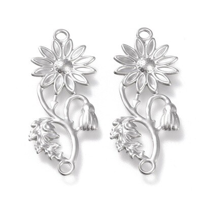 304 SS Sunflower Connector - 39x15mm