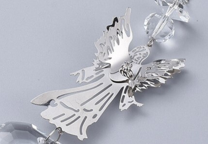 Suncatcher Angel - Silver 65x40mm
