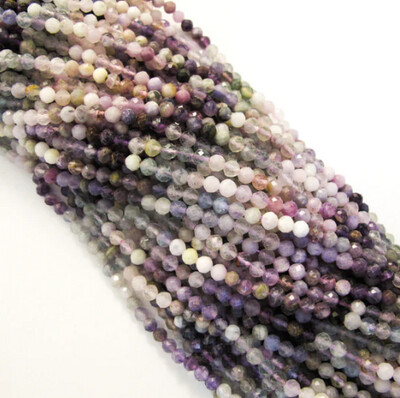 Semi Precious Faceted Round - Mixed 4mm