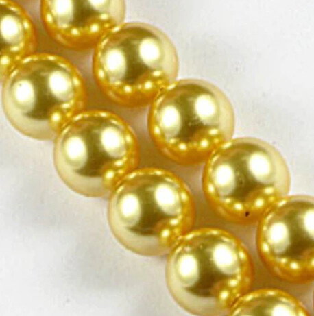 Swarovski Pearl - Gold 8mm