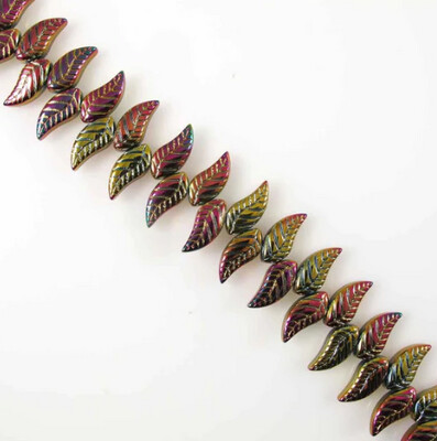 Czech Leaf - Volcano AB 8x18mm