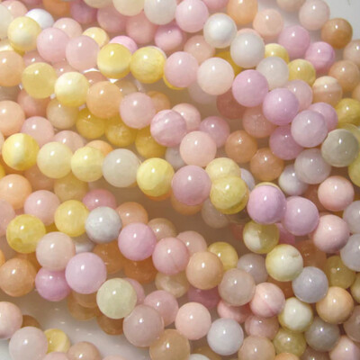 Jade Round - Pastels Mix 8mm