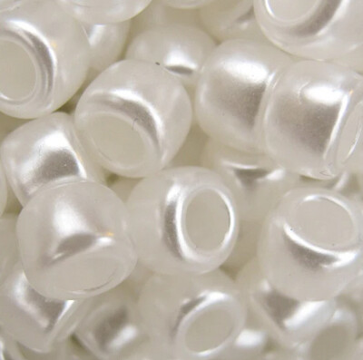 Congo - Acrylic Pearl White 10x8mm