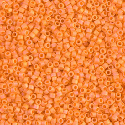 Seed Bead - Delica O Matt Mandarin Orange AB (Per 5gm) 11