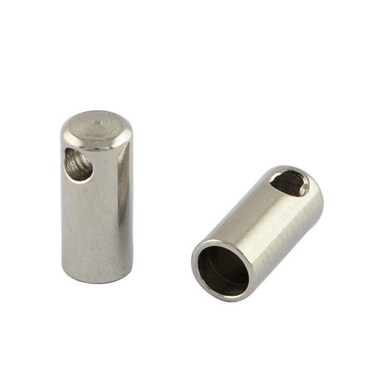 201 SS Cord Ends - 8.5x4mm (ID 3.2mm)