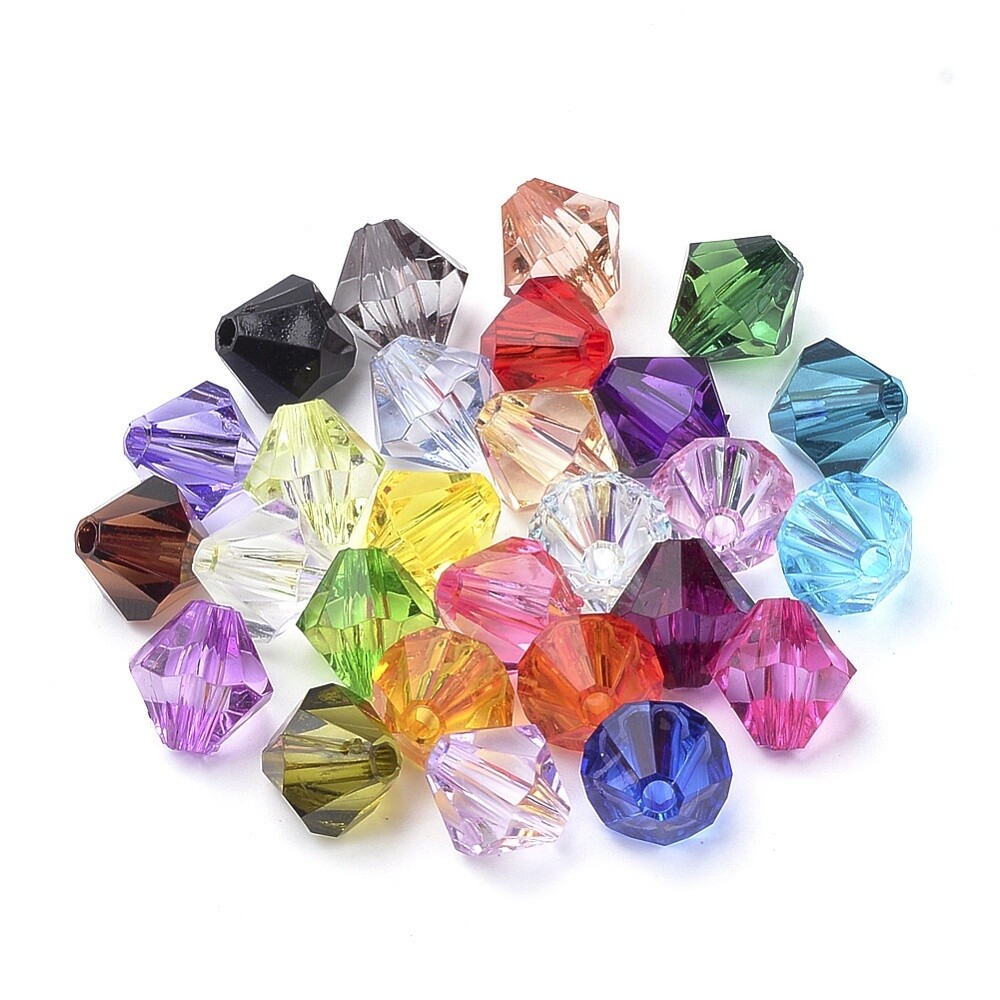Inspiration Kit - 1,000 Piece Acrylic Bicone T Mix 4mm