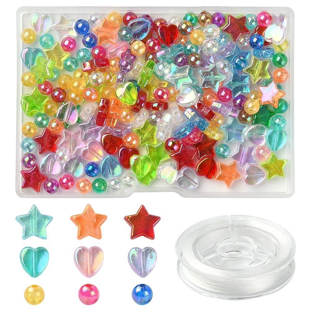 Bead Inspiration Kit - 200 Piece Stars &amp; Hearts