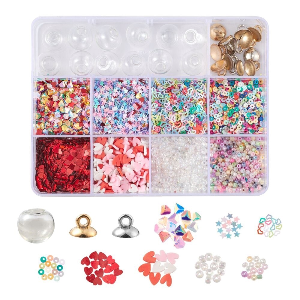 Bead Inspiration Kit - DIY Sparkle Globe Balls (12)