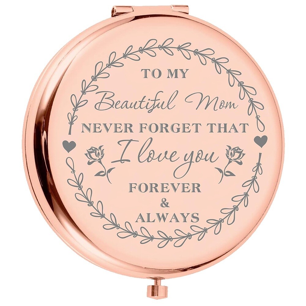 Rose Gold Mirror Compact - For Mums
