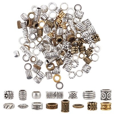 Dreadlock Beads - Metal Mix