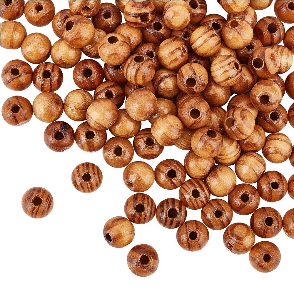 Burly Wood Round - 6x5mm