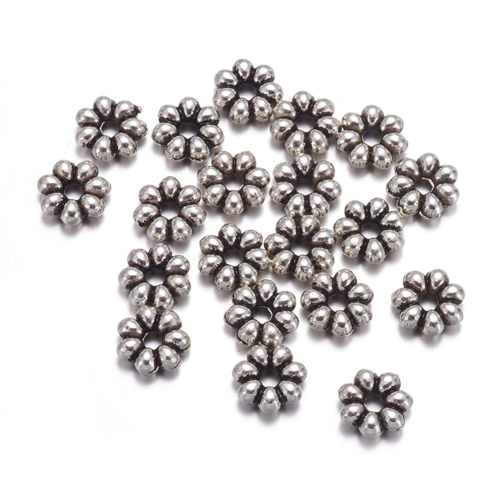 TS Flower Spacer - Silver 6mm