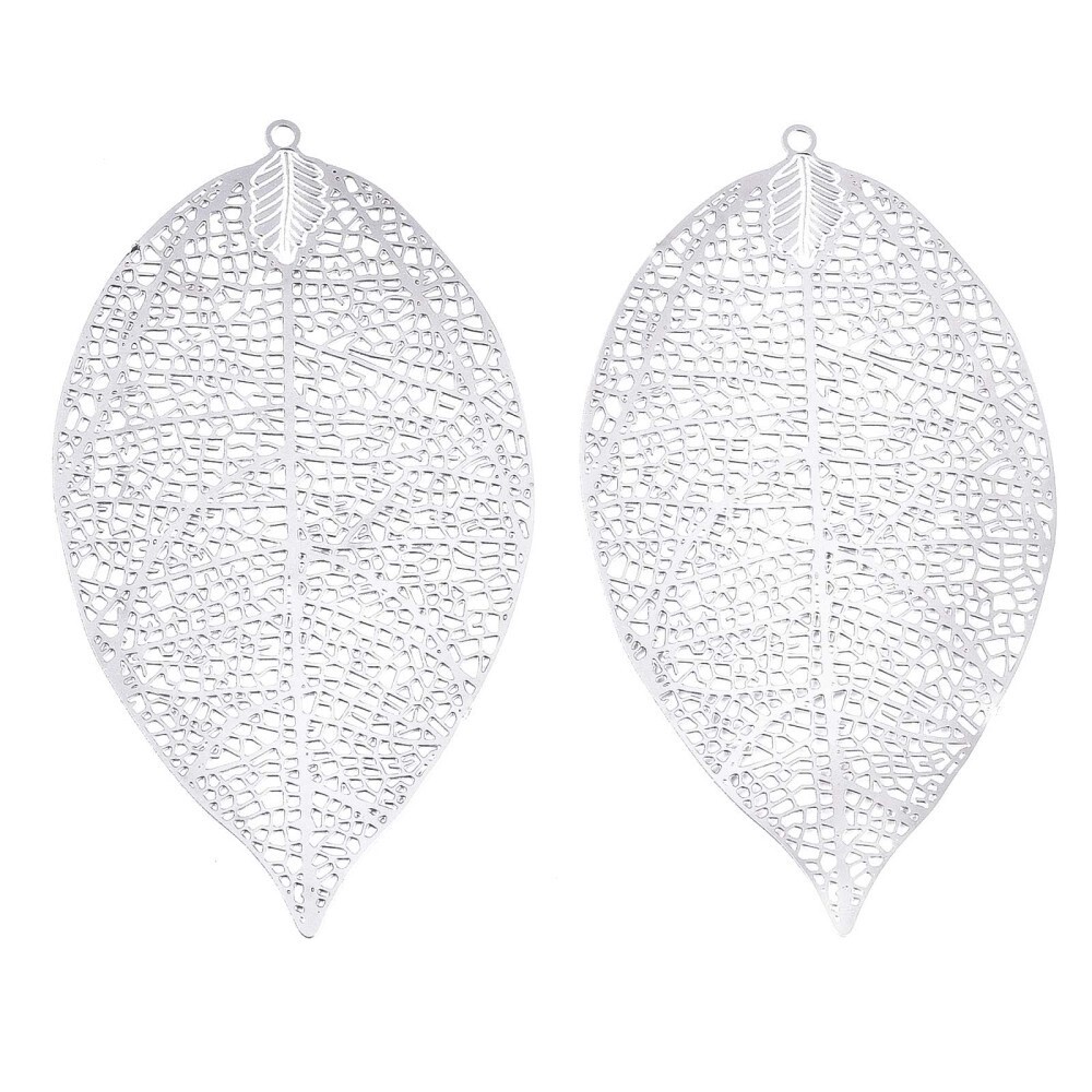 304 SS Filigree Leaf - 60x33mm