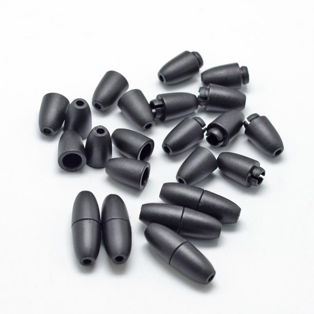 Silicon Teething Necklace Clasp - Black 24x9mm