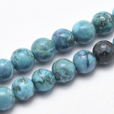 Marble Round - Dark Turquoise 8mm