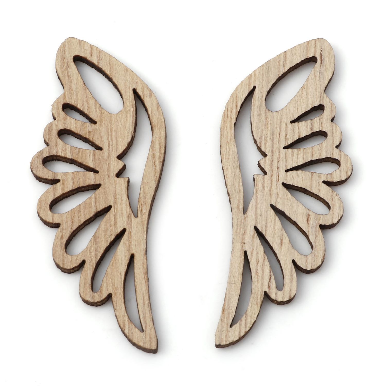 Wooden Guardian Angel Wings - 55x25mm (Pair)