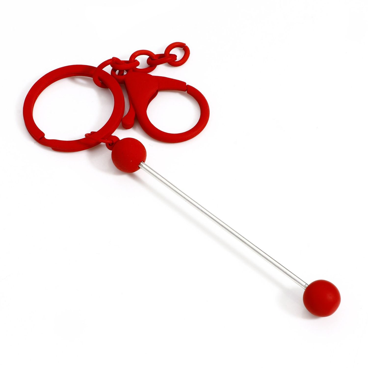 Beaded Beadable Key Ring